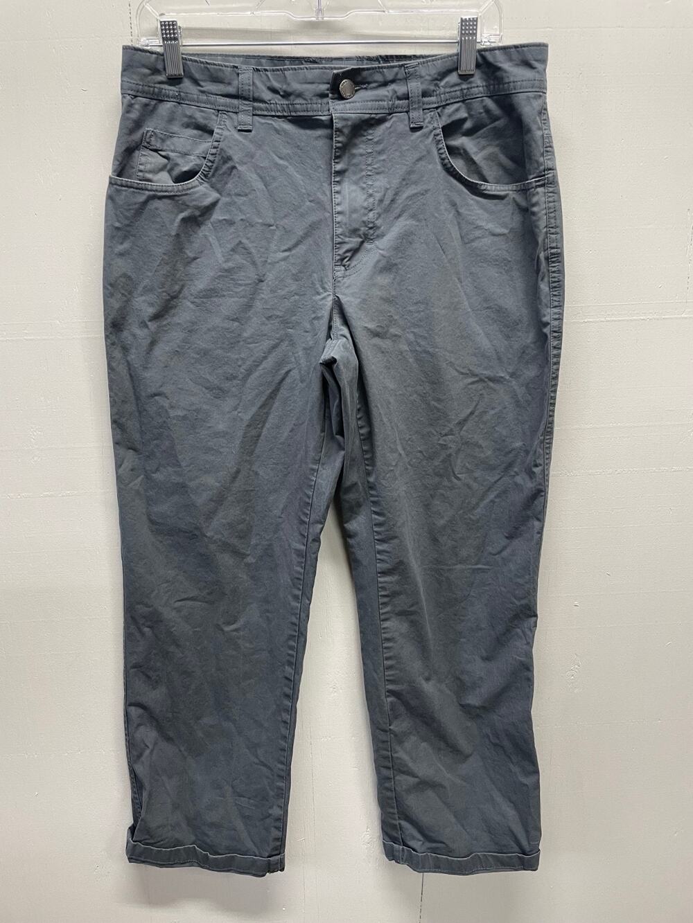 Columbia Men's Hiking Camping Pants Size 32x32 Chino Style Regular Fit Gray
